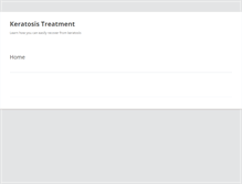Tablet Screenshot of keratosistreatment.net